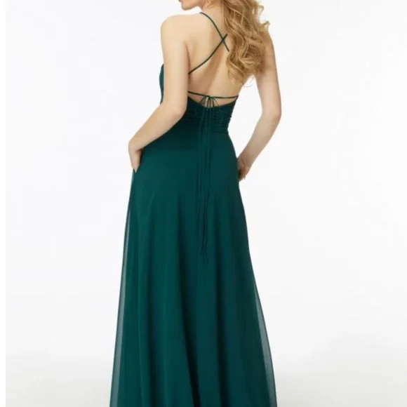 Mori Lee 21725 Tie Back Bridesmaid Dress NWT - Picture 3 of 9